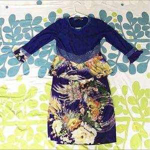 2 Pieces: Blue Skirt with shirt